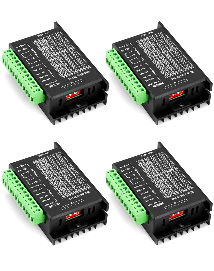 QWORK® 4 Stück TB6600 Schrittmotortreiber, Schrittmotor Stepper Driver, 4.0A 9V-42V, für 42/57/86 Ty