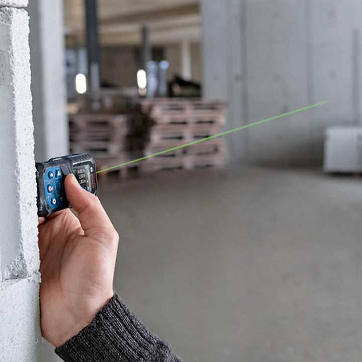 Bosch Professional Laser-Entfernungsmesser GLM 50-27 CG (grüner Laser, Reichweite: bis 50 m, robust,