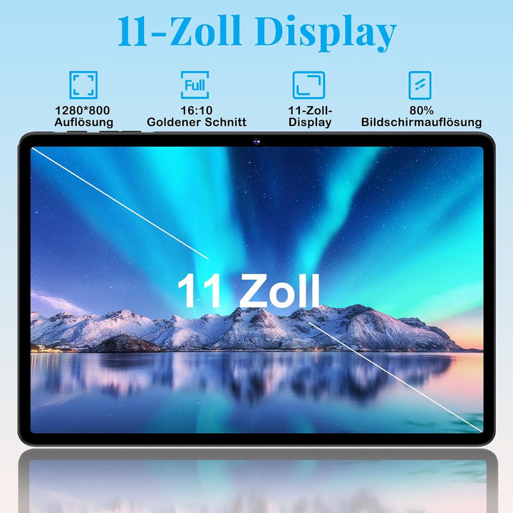 2026 Neueste Tablet 11 Zoll Android 15 Tablets, 8000mAh, Gemini AI, 24GB RAM + 256GB ROM(TF 2TB), Wi