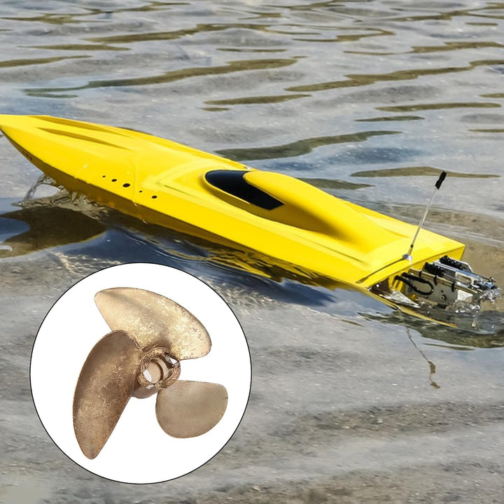 BQLZR 437 RC Boot Kupfer Propeller DREI Blätter Loch 4MM Durchmesser 37MM