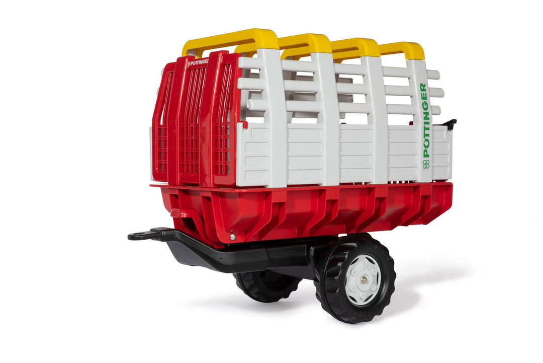 Rolly Toys 122479 rollyHaywagon Pöttinger Anhänger für Trettraktor (von 3-10 Jahre, Automatikverrieg