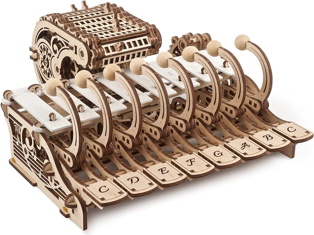 UGEARS Mechanisches Celesta 3D Puzzle - Multifunktionales Musikinstrument mit Klavier, Spieluhr und