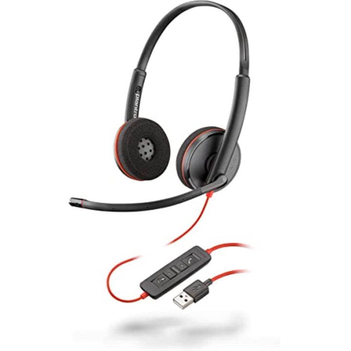 Plantronics Blackwire 3220 - Headset Black individuell Single, individuell Single