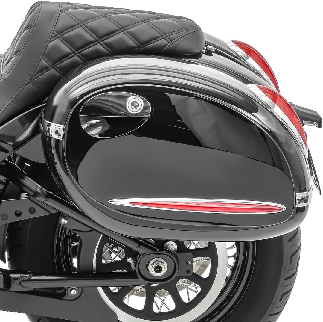 Seitenkoffer Craftride Alabama (Paar) je 33l + Haltesatz für Suzuki Intruder VL 1500/250 LC/VL 800 V
