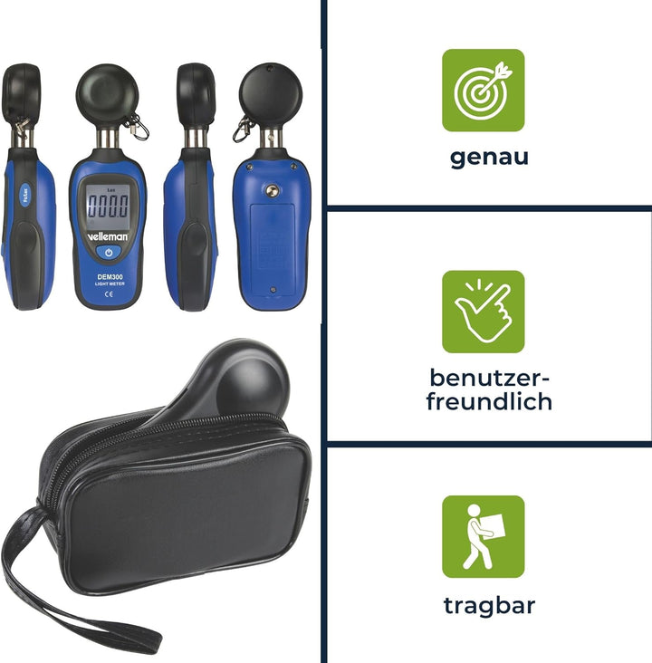VELLEMAN - DEM300 Mini Luxmeter digital 169671