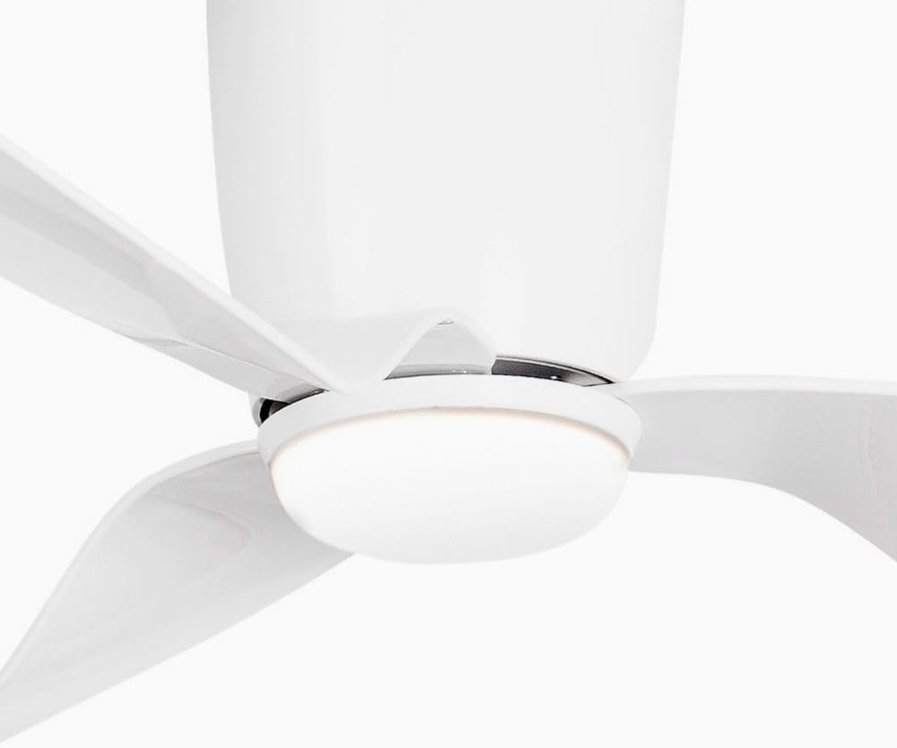 FARO BARCELONA PEMBA LED-Deckenventilator, weiss, mit DC-Motor