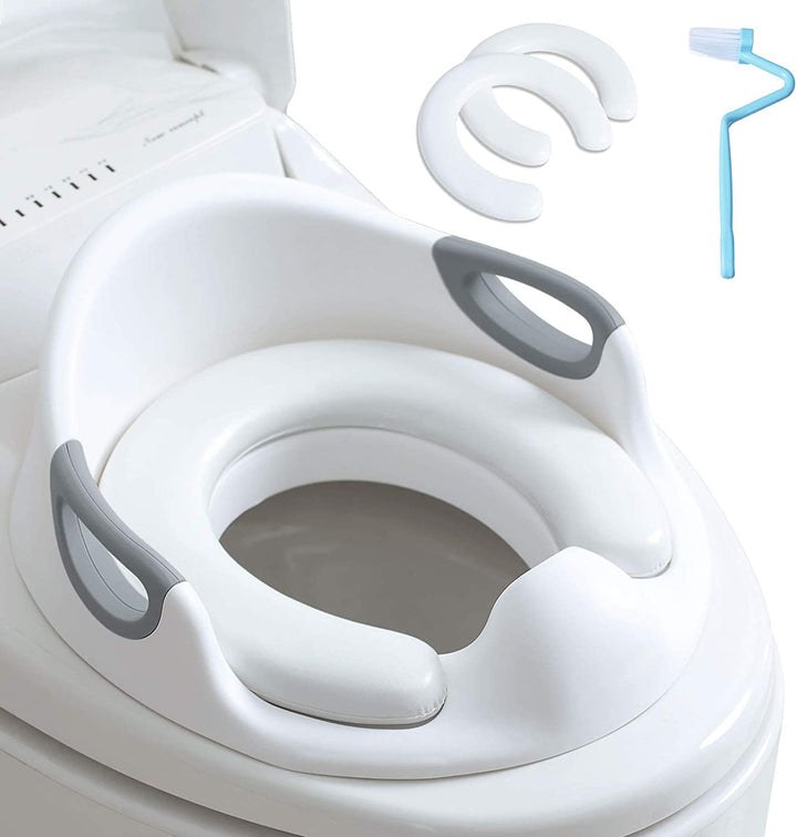 Kinder Toilettensitz WC-Sitz für Junge und Mädchen Kindertoilettensitz für Kissengriff und Rückenleh