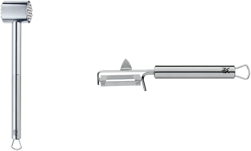 WMF Profi Plus Fleischhammer 25 cm, spülmaschinengeeignet & Profi Plus Kartoffelschäler Pendelklinge