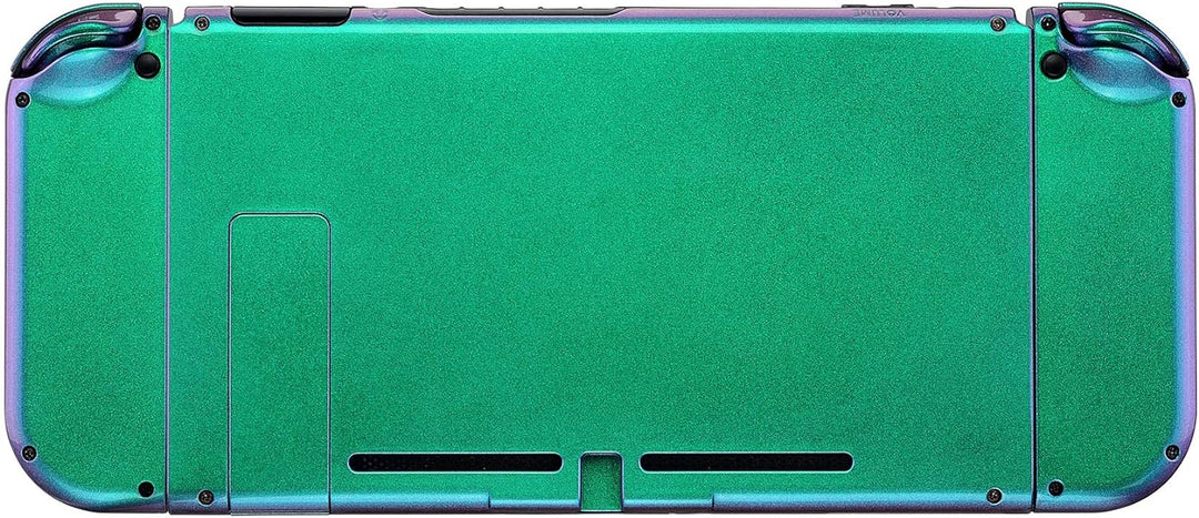 eXtremeRate Hülle Case für Nintendo Switch Joycon/Konsole, Rückgehäuse&Kickstand für Switch Console,