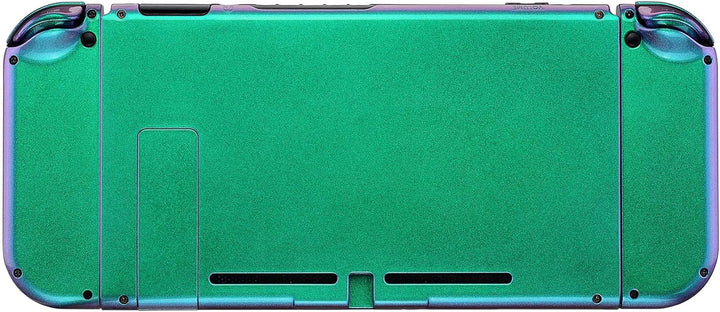 eXtremeRate Hülle Case für Nintendo Switch Joycon/Konsole, Rückgehäuse&Kickstand für Switch Console,