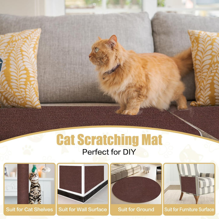 Kratzteppich selbstklebend Kratzmatte Katze Sofa Kratzbretter Katze Wand Kratzbrett Katzen Katzenwan