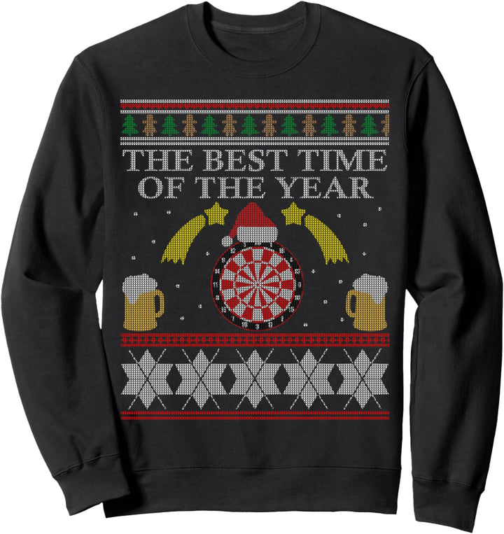 Lustiges Darts Kostüm Ugly Christmas Sweater Dart Sweatshirt