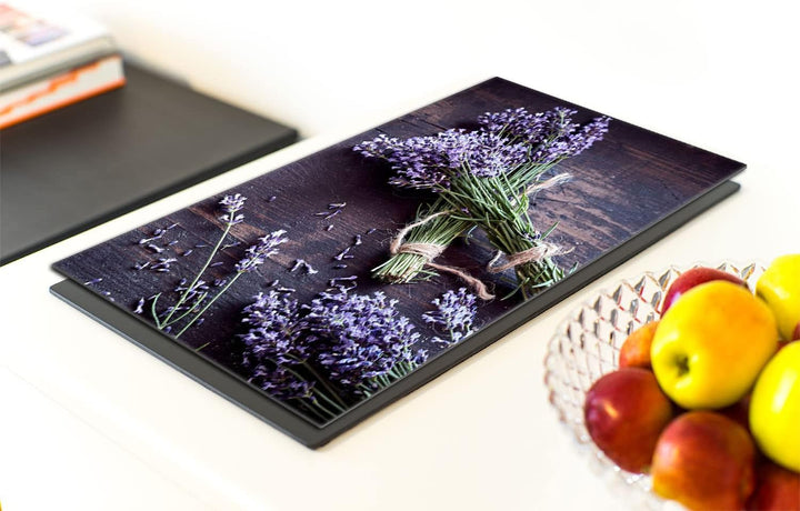 DarHaus Herdabdeckplatte einteilig 40x52 cm Ceranfeld Abdeckung Glas Spritzschutz Abdeckplatte Glasp