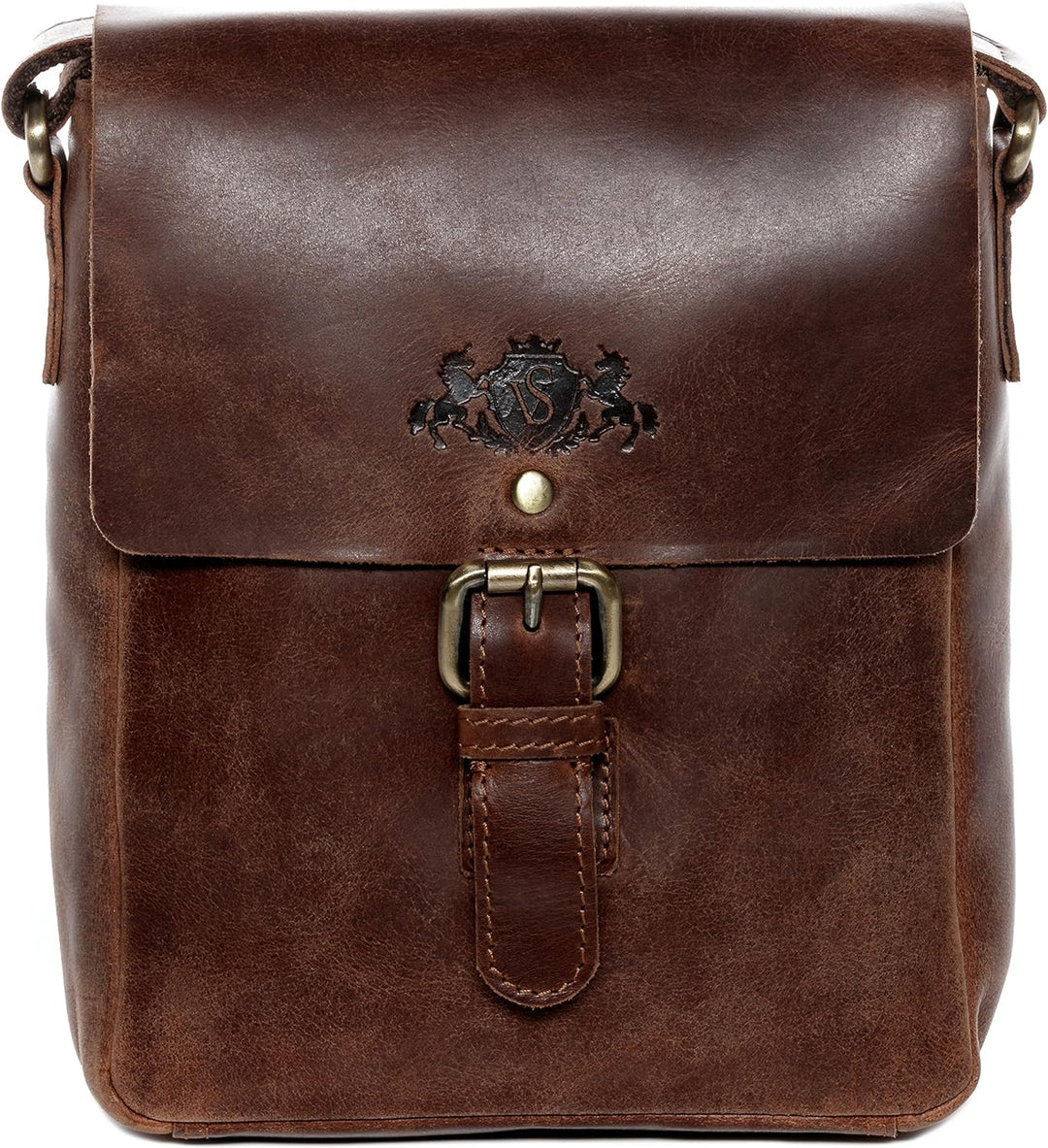 SID &amp; VAIN Umhängetasche ORLANDO aus Premium Leder I Messenger bag klein für Herren und Damen ipad Z