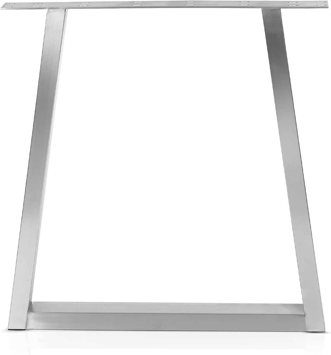 mina concept 11-2 Tischkufen Edelstahl – Tischgestell Trapez-förmig – Aussenmasse 70 x 72 cm – Profi