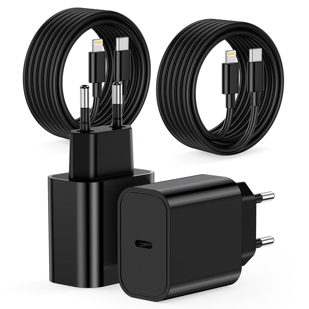 iPhone Ladekabel,2er Pack 25W USB C Ladegerät [MFi Zertifiziert] Für Apple Schnellladegerät mit USB