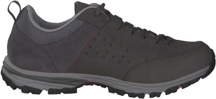 Meindl Damen Wanderschuhe Durban Lady GTX 35.5 EU Grau Bordeaux, 35.5 EU Grau Bordeaux