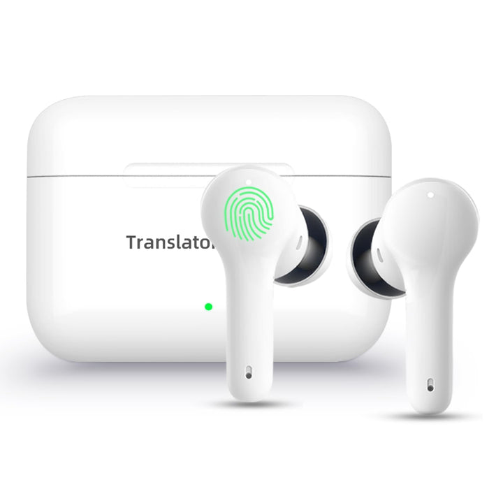 M6 Translator Earbuds Sprachübersetzer Gerät aktualisierter Chip 144 Sprachen und Acccents 0,5s schn