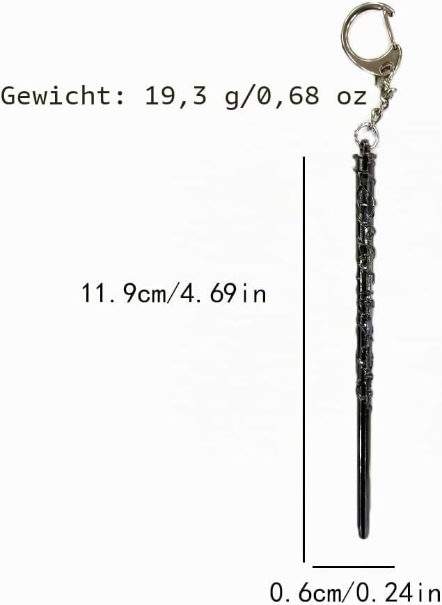 ZYMR Hermine Zauberstab, Holunderstab Harry P Wizarding World Requisite, inkl. zeitumkehrer Kette He