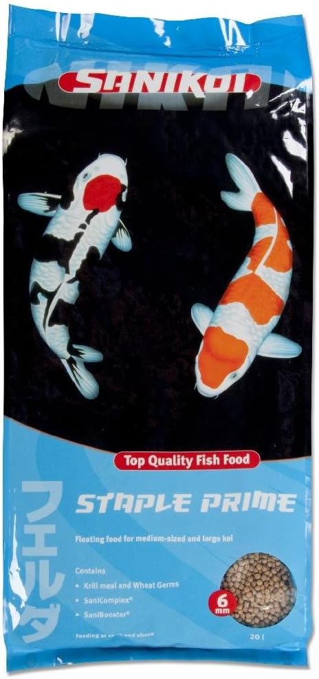 Velda SaniKoi 124551 Basisfutter für Teichfische, Treibend, 6 mm, Staple Prime, 20 l
