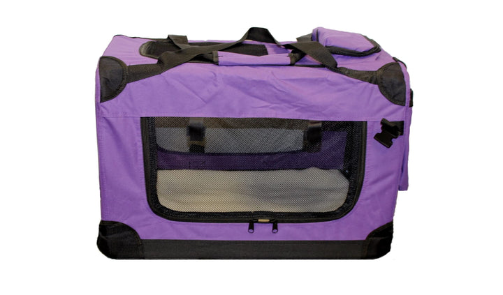walexo Faltbare Hundebox Hundetransportbox Katzentransportbox Katzenbox (LILA, L) LILA L, LILA L