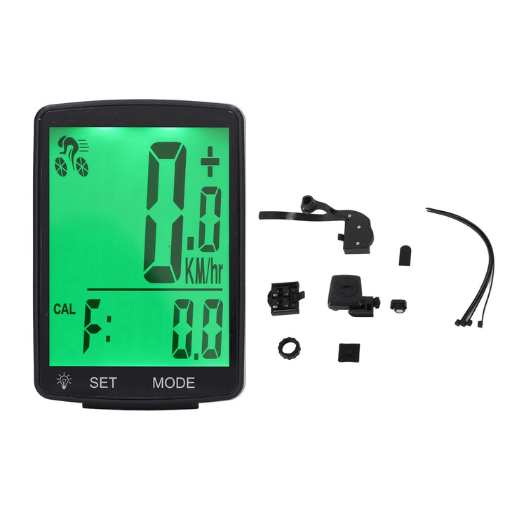 Walfront YA100 A Fahrradcomputer, Kabelloser Fahrradcomputer 2, 8-Zoll-LCD-Display mit Geschwindigke