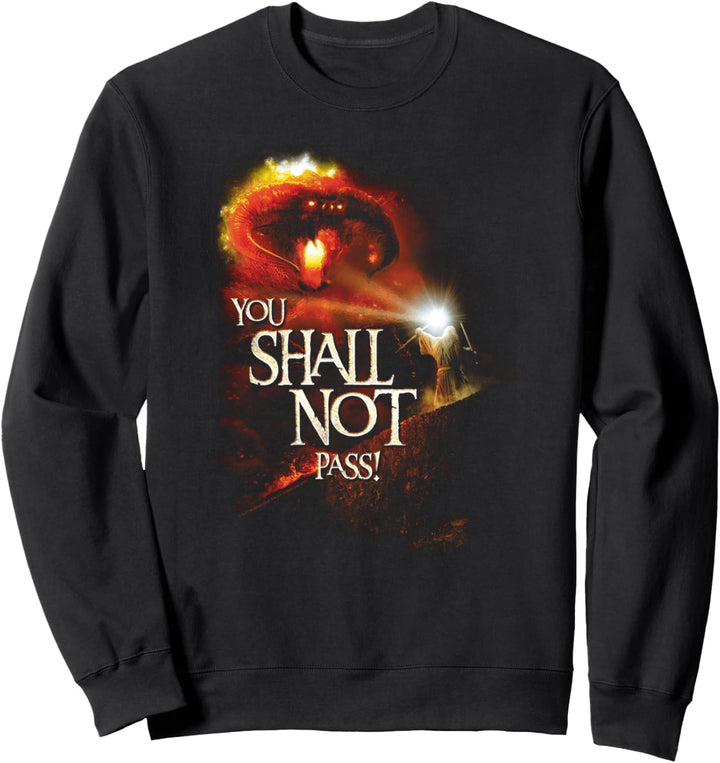 Lord of the Rings Balrog You Shall Not Pass Sweatshirt