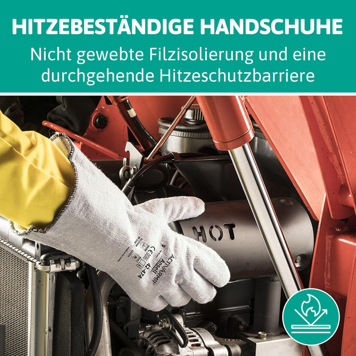 Ansell ActivArmr 42-474 Hitzebeständige Handschuhe, Mechanik- und Chemikalien-Schutz bei industriell