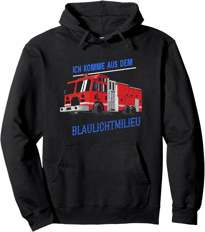 Evolution Freiwillig Ich komme aus dem Blaulichtmilieu Pullover Hoodie
