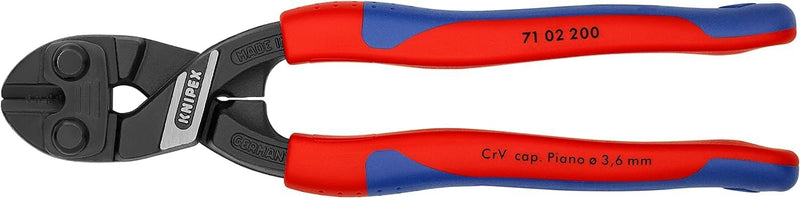 Knipex CoBolt® Kompakt-Bolzenschneider schwarz atramentiert, mit schlanken Mehrkomponenten-Hüllen 20