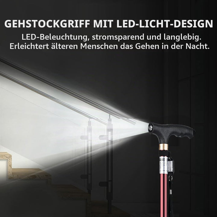 Gehstöcke für Senioren, Rutschfester Gehstock mit Verstellbarer Länge für ältere Menschen, mit ultra