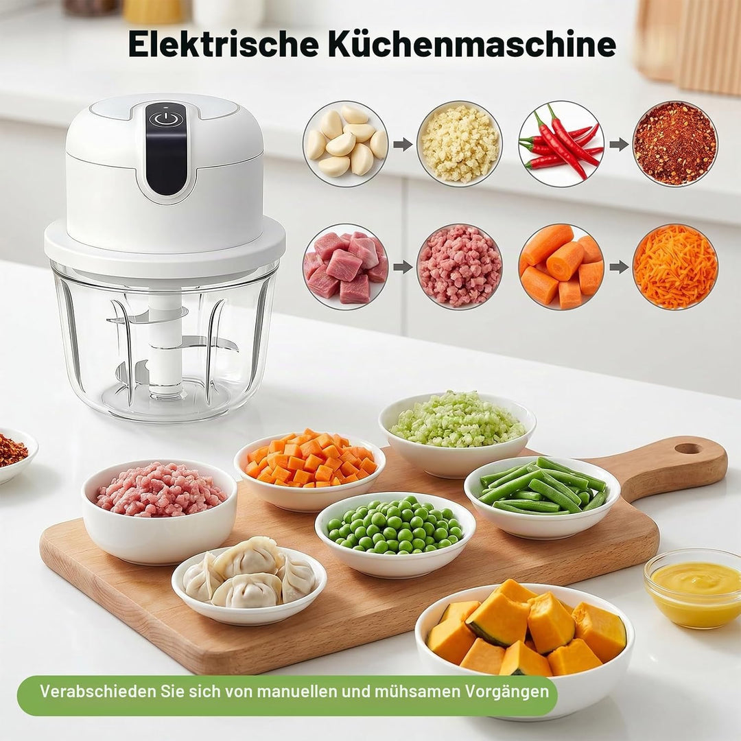 Elektrischer Küchenzerkleinerer, Mini Zwiebel Zerkleinerer Elektrisch, Zwiebelzerkleinerer Elektrisc