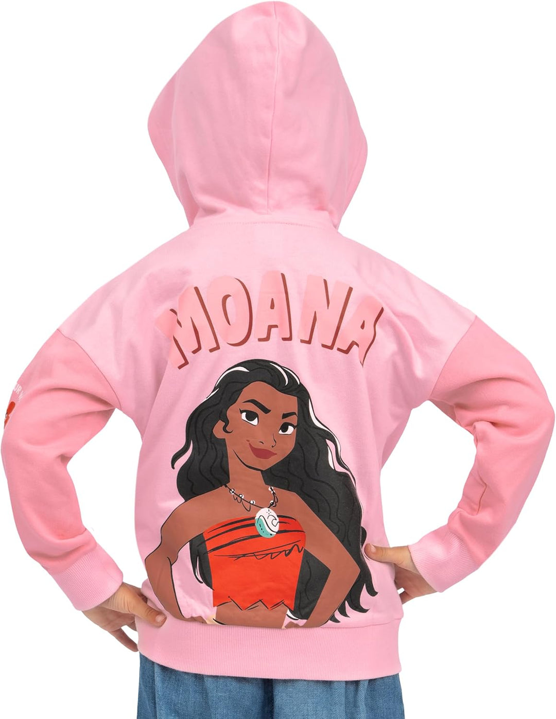 Disney Hoodie Mädchen, Moana Zip Hoodie Kinder, Prinzessin Mädchen Kleidung Mit Reissverschluss 122,