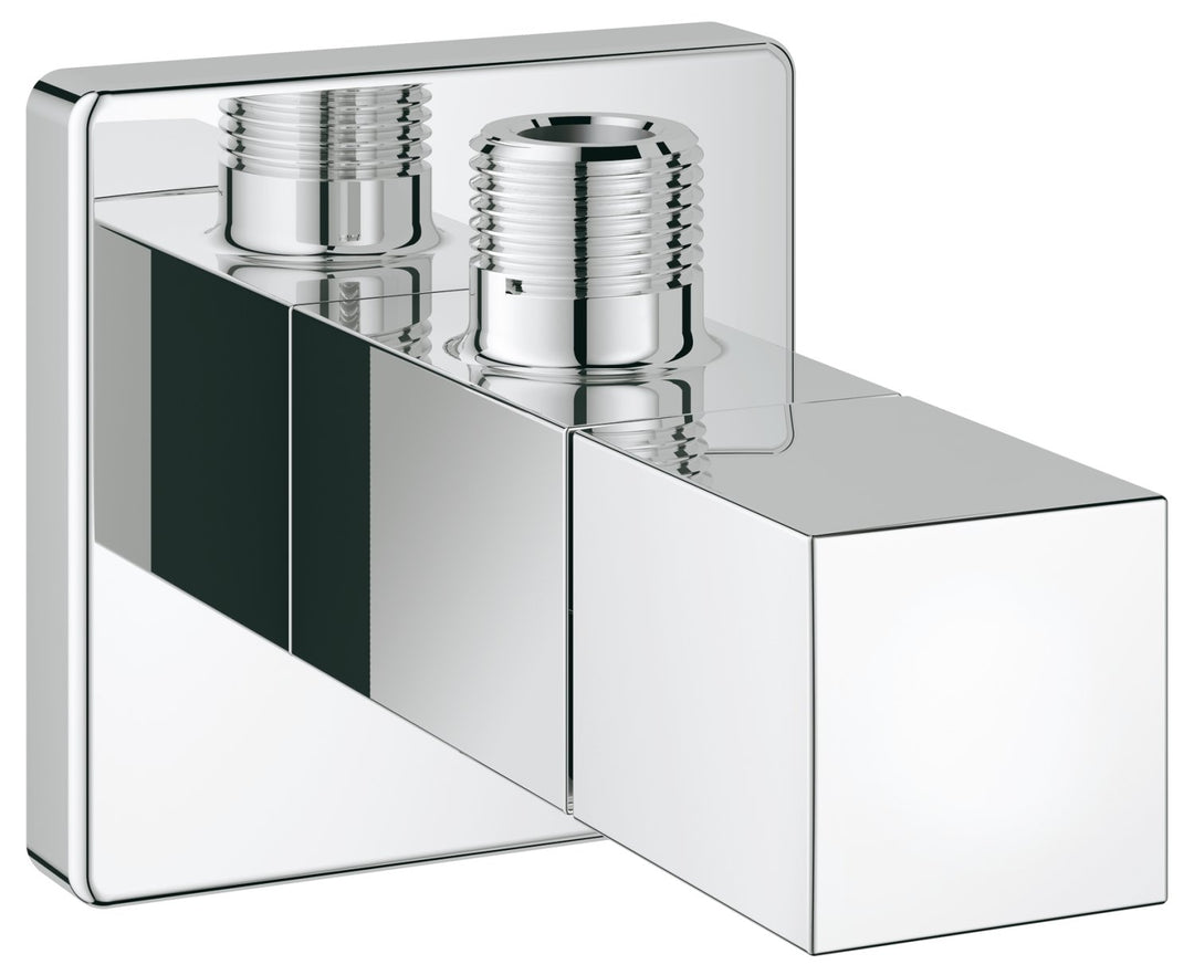 GROHE | Eurocube | Sicherungstechnik - Eckventil | Wandanschluss 1/2 Zoll, Abgang 3/8 Zoll mit Schub