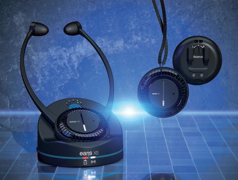Humantechnik TV-Kopfhörer Earis XS PR Set, Pocket Empfänger mit Ohrhörer