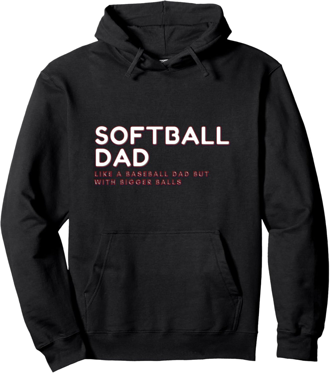 Softball Papa Wie Ein Baseball Papa Mit Grösseren Kugeln Vate Pullover Hoodie