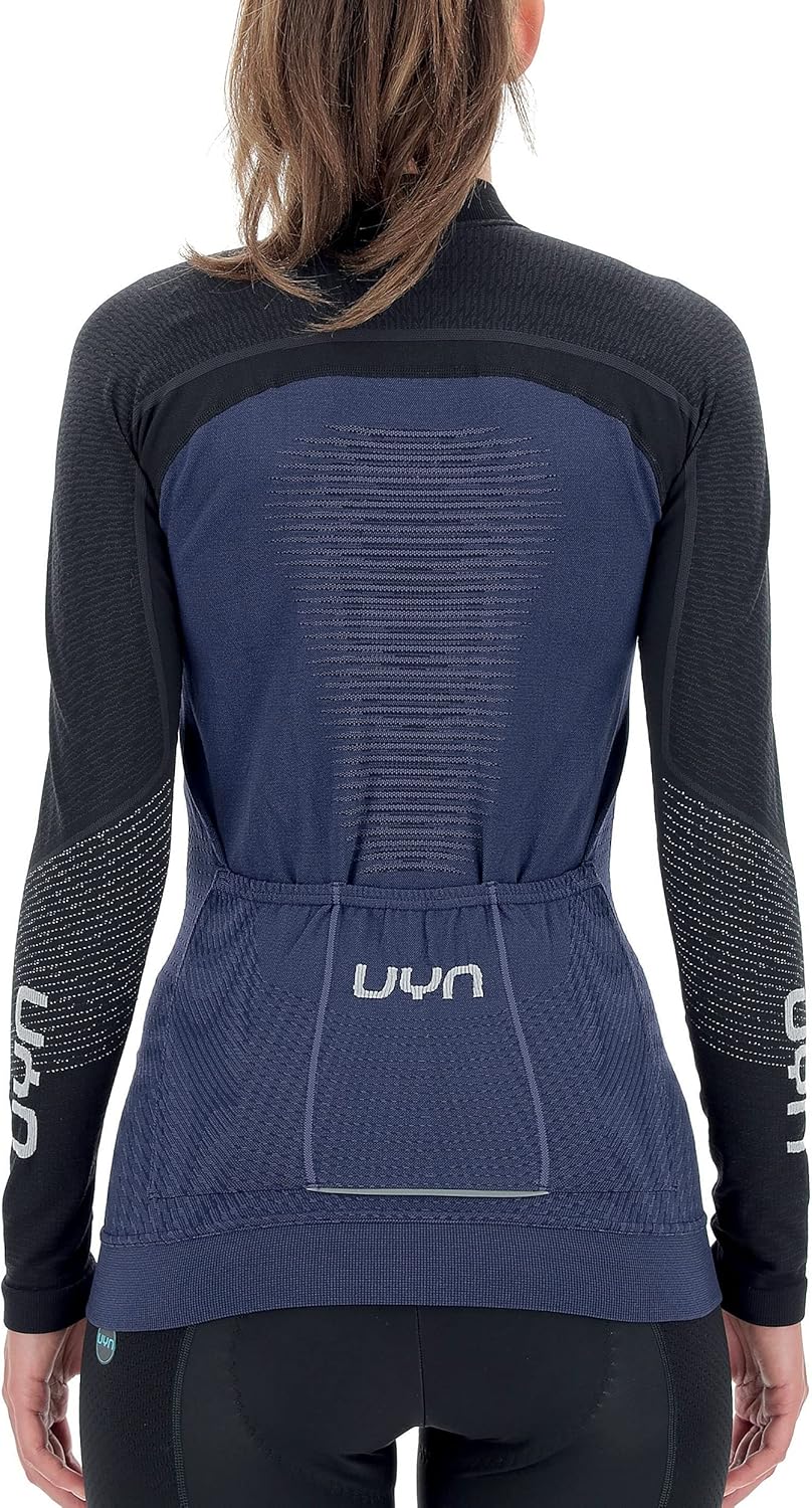 UYN Damen Granfondo Langarmshirt (1er Pack) S Peacot/Blackboard, S Peacot/Blackboard