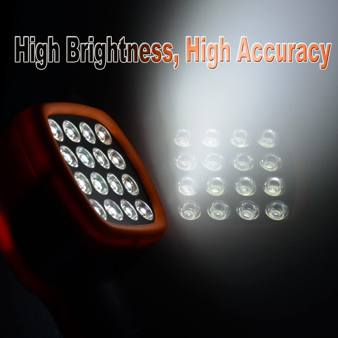 AIOMEST Digitales LED Stroboskop Tachometer Messung 60~99,999 RPM/Hz, wiederaufladbare berührungslos