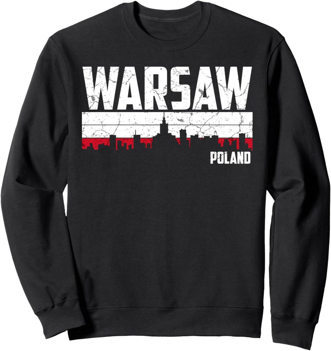 Mein Warschau Skyline Heimat Stadt Souvenir Sweatshirt