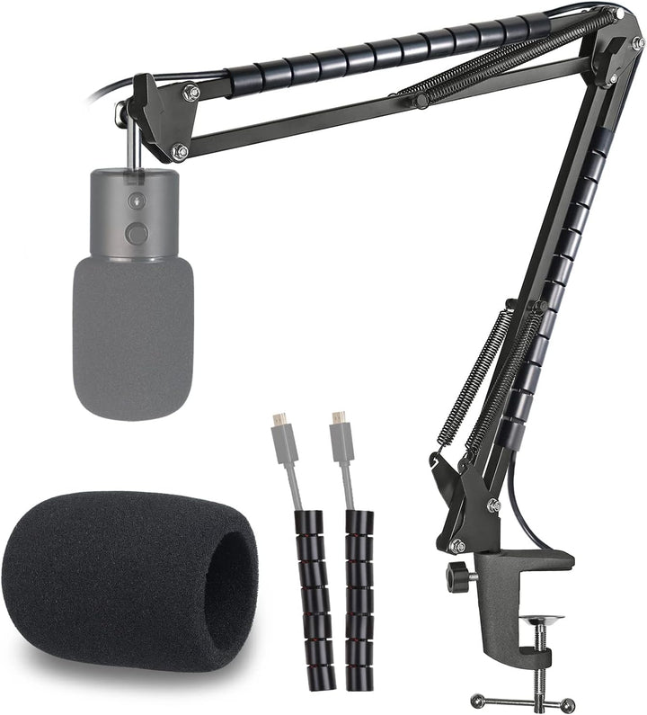 Seiren X Mikrofonarm mit Popschutz - Mikrofonständer und Windschutz Kompatibel mit Razer Seiren X Mi