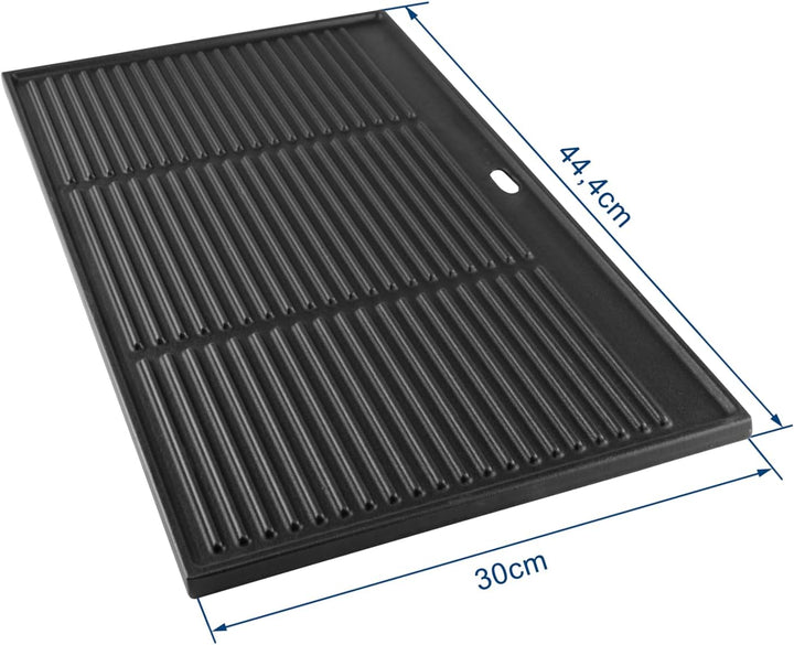 Grillrostprofi Gusseisen-Grillplatte (Wendeplatte) 44,4 x 30 cm, emailliert für Weber Spirit E310/E3