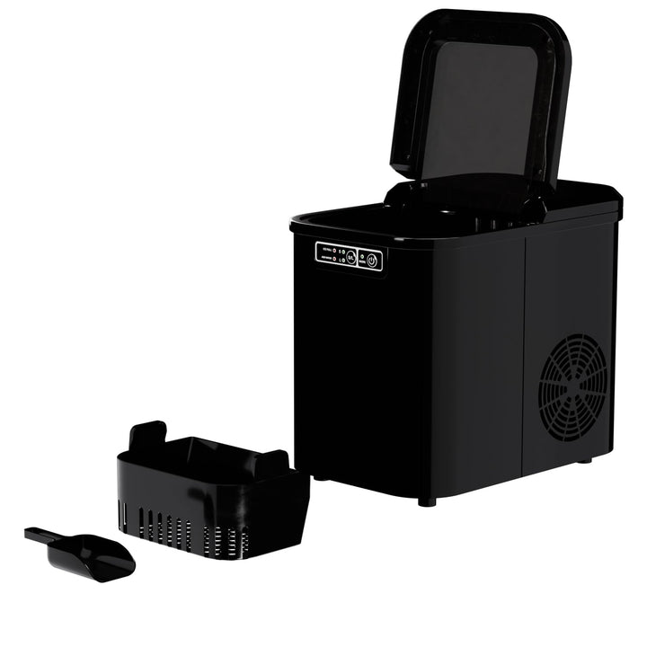 TroniTechnik® Eiswürfelmaschine Eiswürfelbereiter, Ice Maker, 12kg/24h, 2,2 Liter Wassertank, 2 Grös