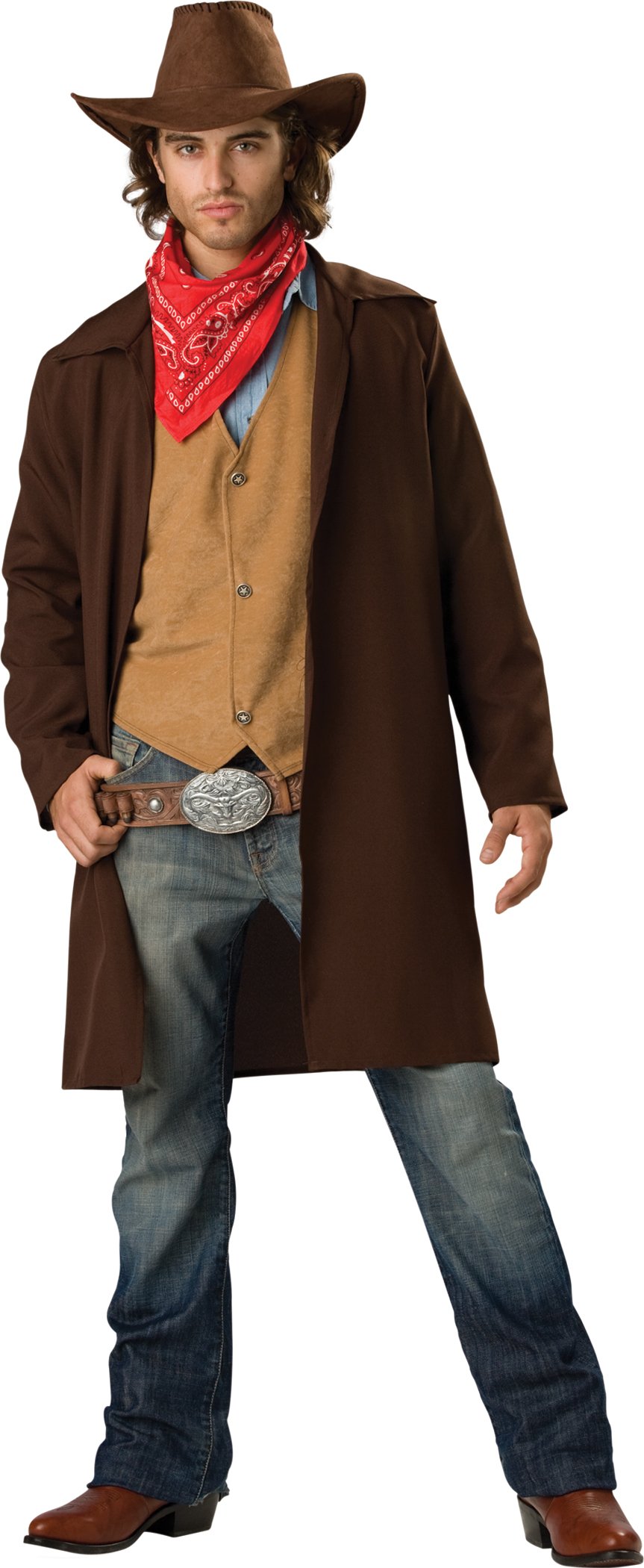 InCharacter Costumes Herren Rowhide Renegade Duster Jacke M Braun, M Braun
