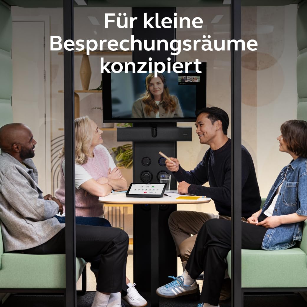 Jabra PanaCast 40 Video Bar System (VBS) Android-Videoleiste und Touch-Controller für kleine Besprec