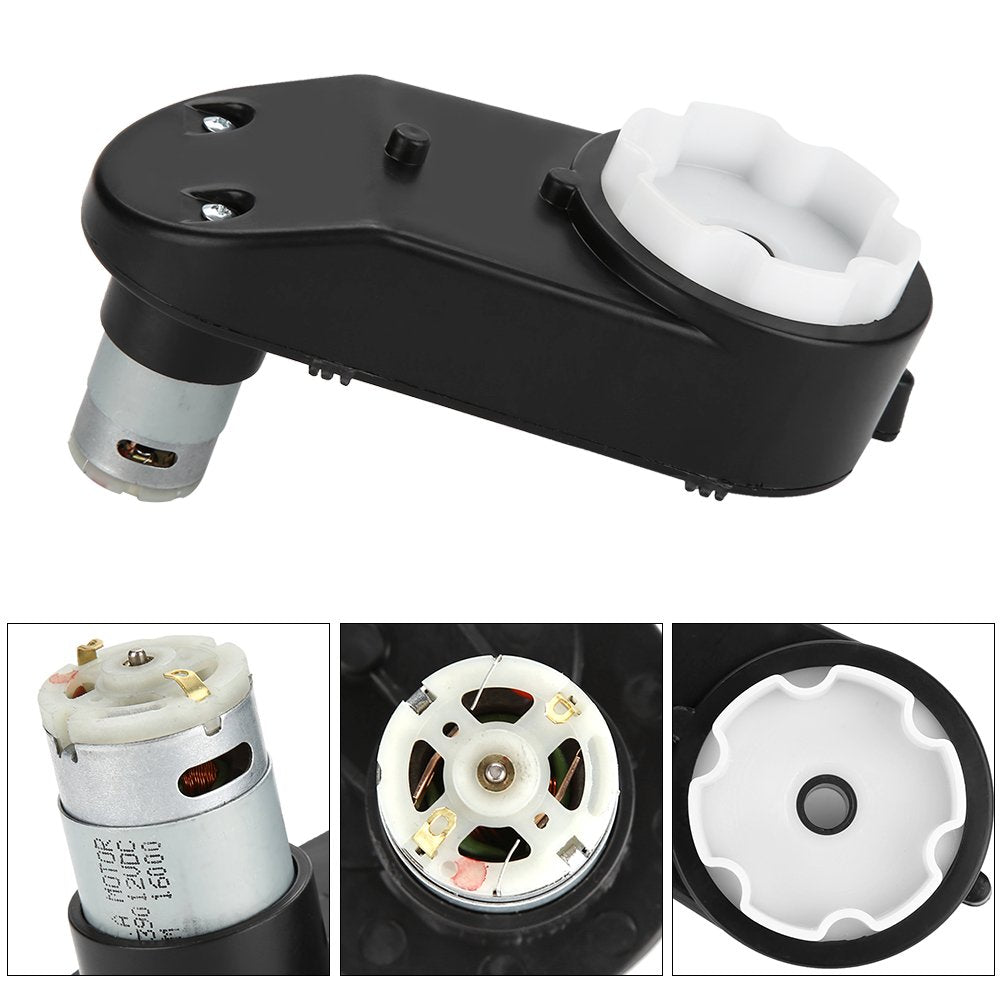 Getriebe mit 6V / 12V Motor, RS390 Elektromotor Getriebe 6V / 12V 12000-20000RPM für Kinder Elektroa