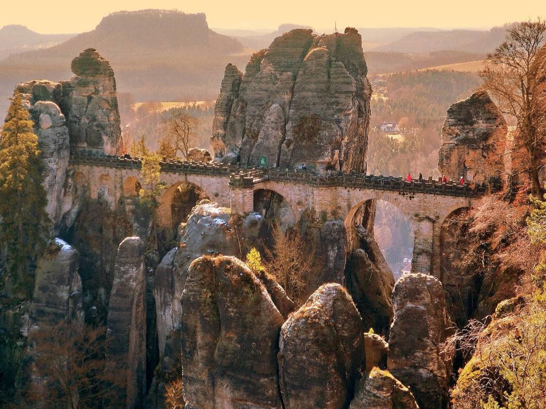 CALVENDO Puzzle Bastei, Sächsische Schweiz 1000 Teile Lege-Grösse 64 x 48 cm Foto-Puzzle Bild von Kl