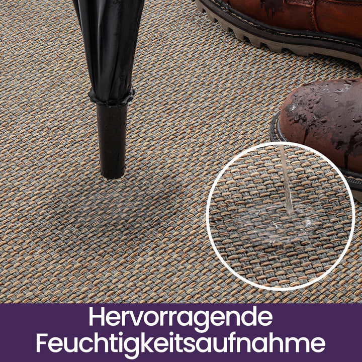 DEXI Fussmatte Innen 120 x 180 cm, rutschfest Schmutzfangmatte mit Gummirücken, absorbierend Fussmat