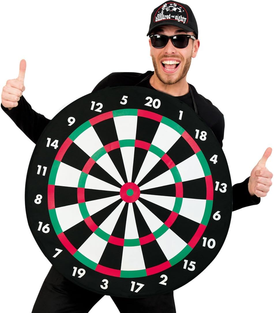 FRIES Dartscheibe Dart Kostüm Dartkostüm Scheibe Unisex