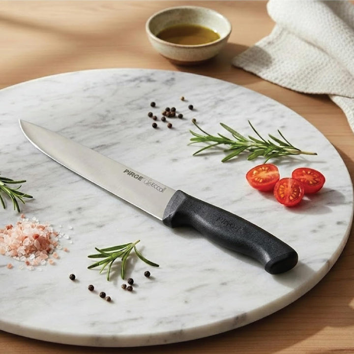 Pirge Ecco Metzgermesser 19 cm Schwarz Schlachtermesser - Fleischermesser - Stechmesser - Exzellente