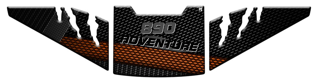 Paraserbatoio.it Aufkleber mit 3D-Effekt, Tankschutz aus Harz, kompatibel mit PS KTM 890 Adventure R